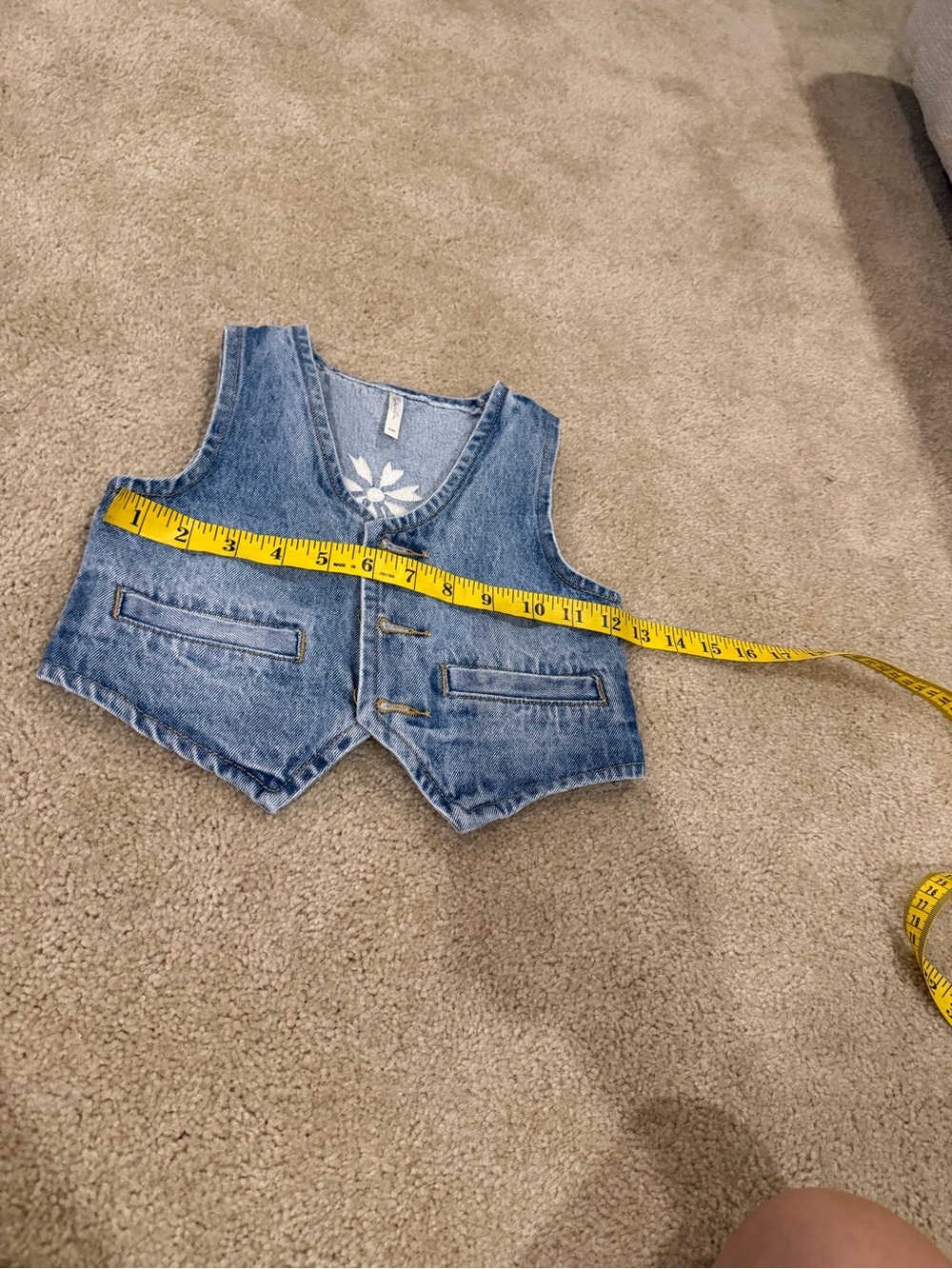 Rylee + Cru Girls Embroidered Denim Vest 4-5Y Western Boho - Picture 9 of 9